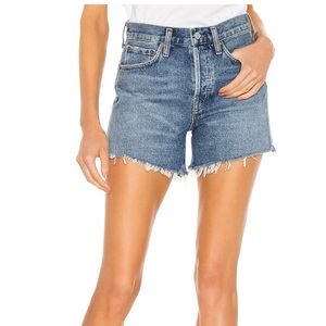 Agolde Parker Long Vintage Loose Short in Skywave